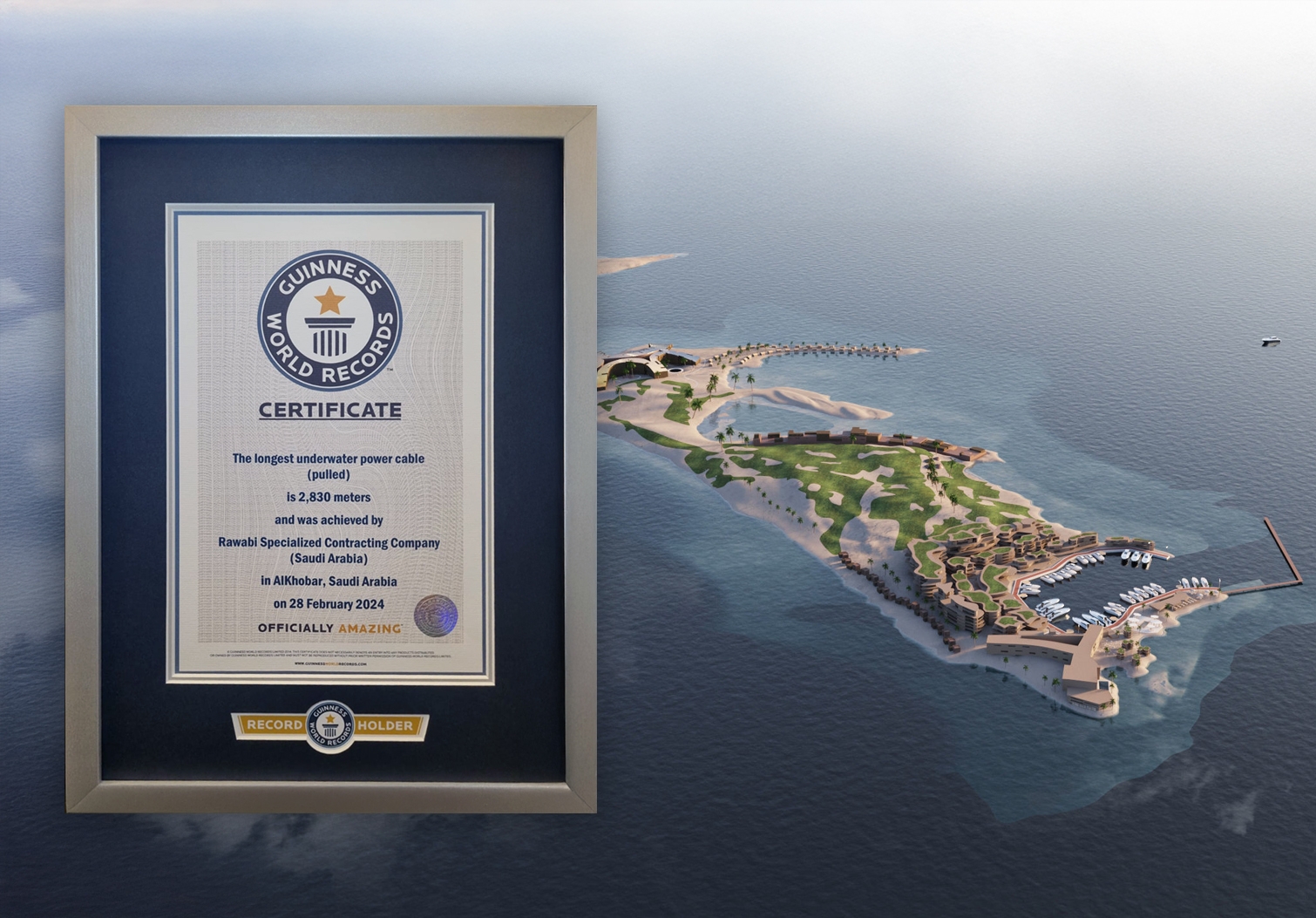 Collaboration achieves Guinness World Record for underwater power cable pull